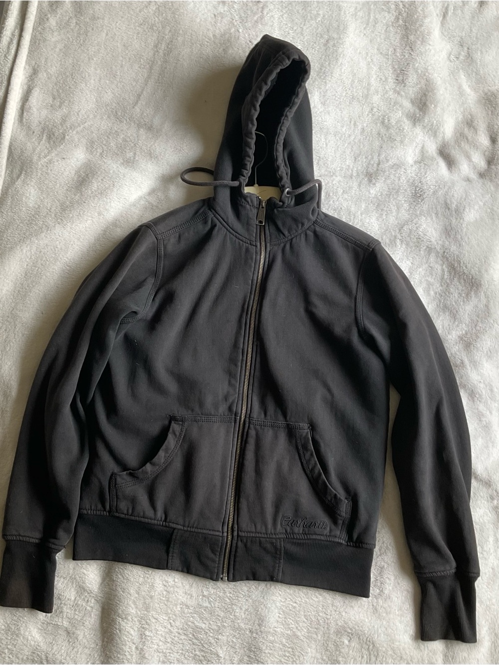 Carhartt Women’s Black Full-Zip fleece lined Hooded Jacket